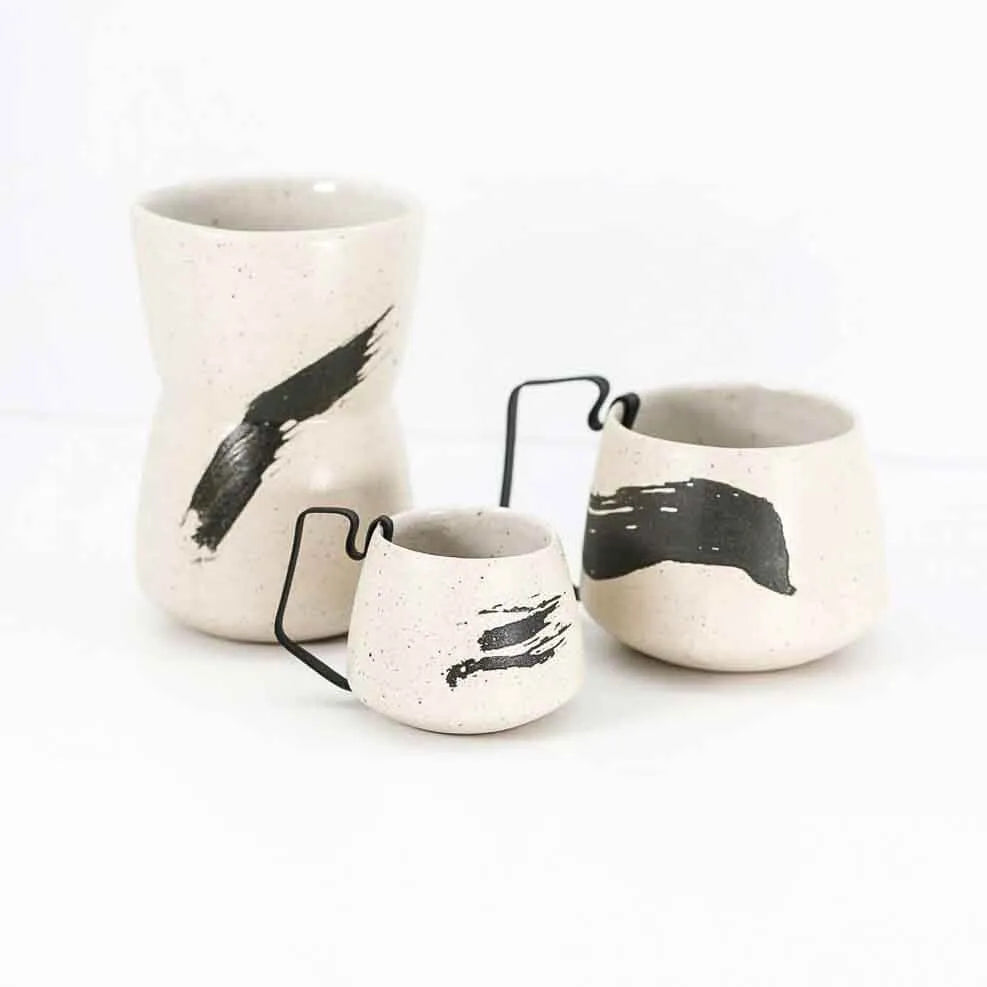 Set of 3 Cups & Mug - Snow