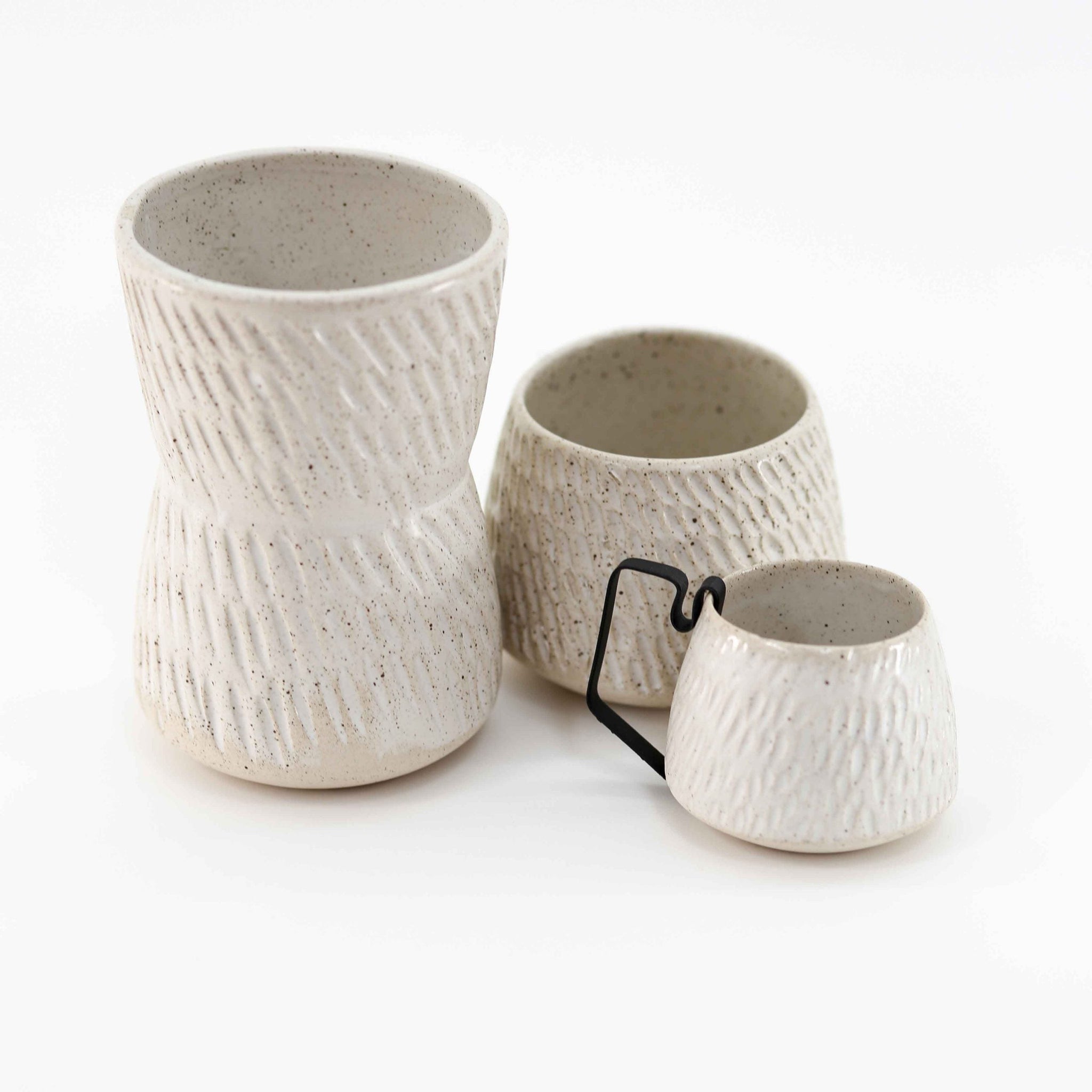 Set of 3 Cups & Mug Recife - Snow