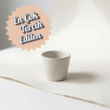 El Yapımı Seramik Single Espresso Bardağı