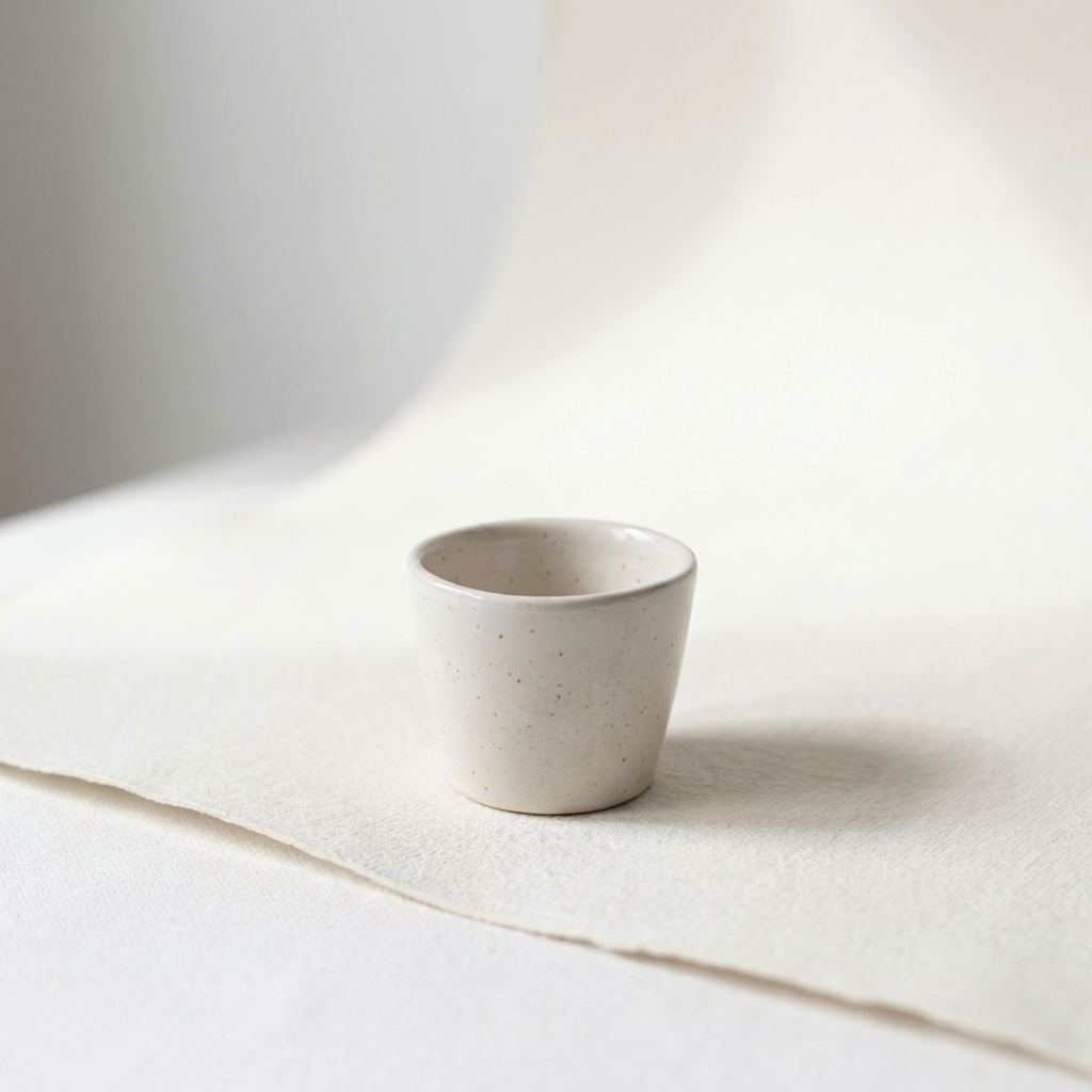 El Yapımı Seramik Single Espresso Bardağı